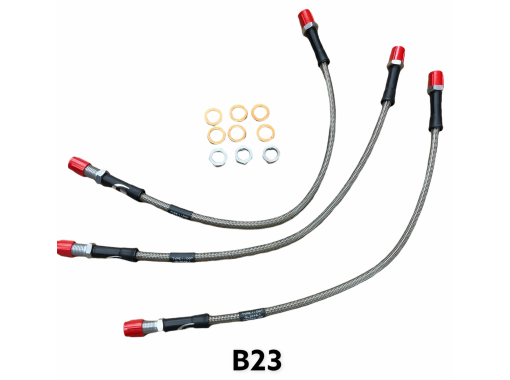 Flexible Brake Pipe Set (2 Front, 1 Rear) Image 1