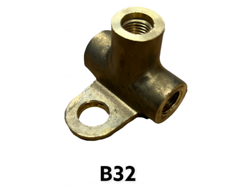 3 Way Union, brass - with bracket - for diff Image 1