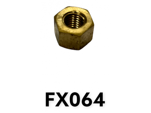 5/16" Brass Exhaust Manifold Nut Image 1