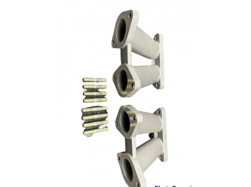 Weber Inlet Manifold - Cast as original pair Image 2