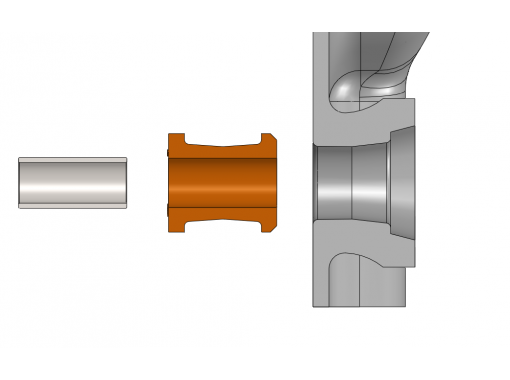 Diff bush - single poly bush with tubing (4 required) Image 4