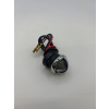 Number plate lamp unit complete with chrome ring - repro