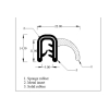 Door Seal - Black self grip with seal, close to original