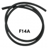 Fuel Hose, 5/16" Black rubber, cotton reinforced (per metre)