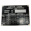 Chassis Plate - Lotus Cars (Castrol Lubricant)