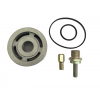 Oil filter adaptor to convert to spin off canister filter.